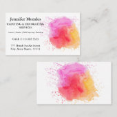 ペイエレガントント&デコレータインテリアとエクステリオ 名刺 (正面/裏面)