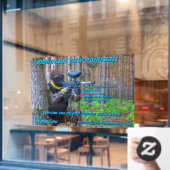 ペイカスタマイズンボールショップギアフロント ウィンドウサイン (カフェ窓)