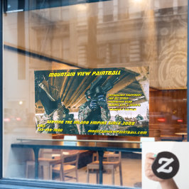 ペイカスタマイズンボール店ギア機前面 ウィンドウサイン