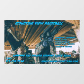 ペイカスタマイズンボール店ギア機前面 ウィンドウサイン (シート)