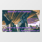 ペイカスタマイズンボール店ギア機前面 ウィンドウサイン (シート)