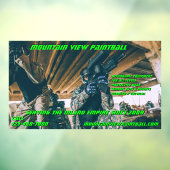 ペイカスタマイズンボール店ギア機前面 ウィンドウサイン (シート3)