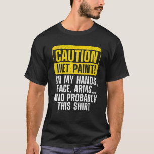 ペイカッコいいントアート女子男性へプロフェッショナルペイント Tシャツ