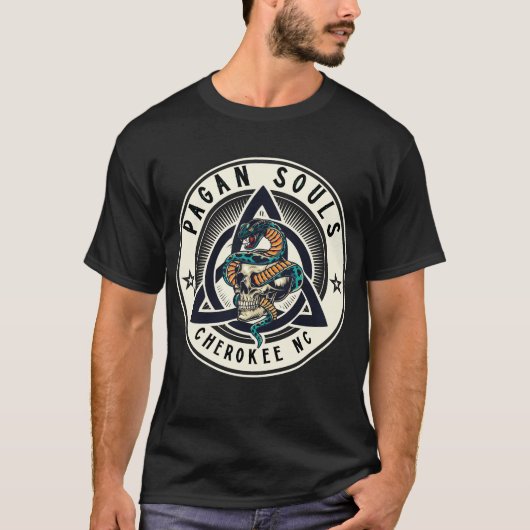 ペイガンソウルズ チェロキー ロゴ S袖Tシャツ メンズ XL Tシャツ (正面)