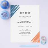 ペイクールタモダンーのブラシストローク チラシ (シングル)