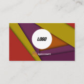 ペイクールンカラフルタQRコードロゴ 名刺 (裏面)