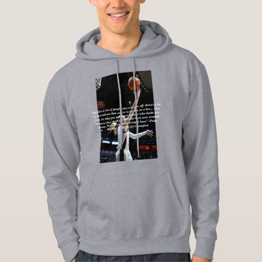 ペイジ – グレーフード付きスウェットシャツ パーカ (正面)