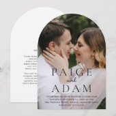 ペイジ フォト モダン ウェディング 招待状 (正面/裏面)