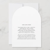 ペイジ フォト モダン ウェディング 招待状 (裏面)