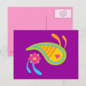 ペイズリーおもしろい ポストカード (正面/裏面)