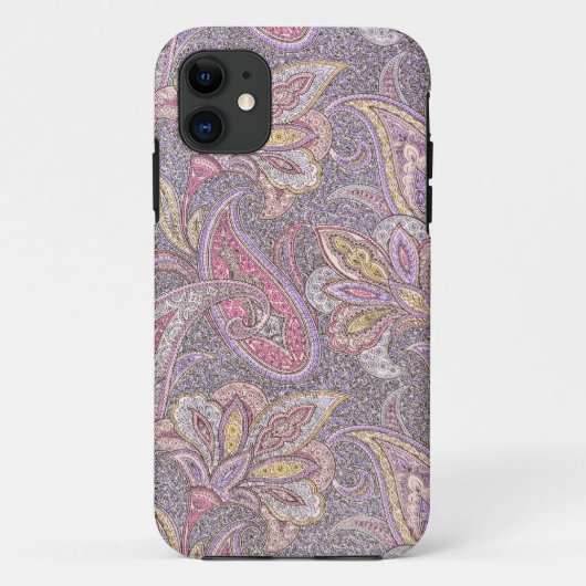 ペイズリーおよび花模様 Case-Mate iPhoneケース (裏面)