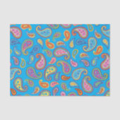 ペイズリーかわいいカラフル第1誕生日パーティー 薄葉紙 (正面)