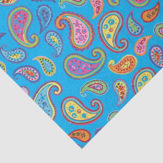 ペイズリーかわいいカラフル第1誕生日パーティー 薄葉紙 (詳細)