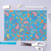 ペイズリーかわいいカラフル第1誕生日パーティー 薄葉紙 (クラフト)