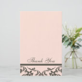 ペイズリーとフローラサンキューカード 便箋 (スタンド正面)