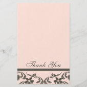 ペイズリーとフローラサンキューカード 便箋 (正面)