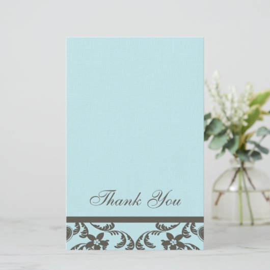 ペイズリーとフローラサンキューカード 便箋 (スタンド正面)