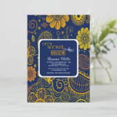 ペイズリーと花の招待状 招待状 (スタンド正面)