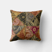 ペイズリーによって折られるパターン枕 クッション (裏面)