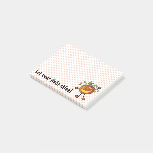 ペイズリーのカボチャ: あなたの軽い輝やきを許可して下さい! ポストイット (アングル)