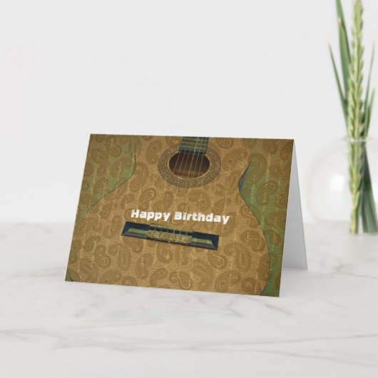 ペイズリーのギター カード (正面)