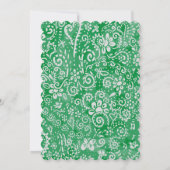 ペイズリーのクリスマスウサギ ノートカード (裏面)