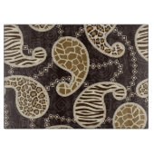 ペイズリーのスタイルの背景 カッティングボード (正面)