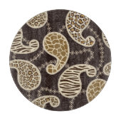 ペイズリーのスタイルの背景 カッティングボード (正面)