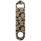 ペイズリーのスタイルの背景 スピード栓抜き (裏面)