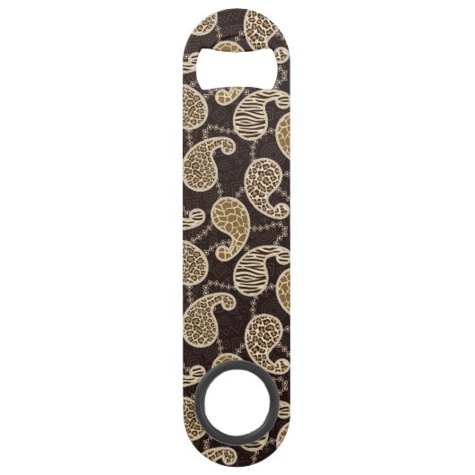 ペイズリーのスタイルの背景 スピード栓抜き (正面)