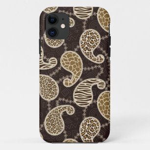 ペイズリーのスタイルの背景 iPhone 11 ケース