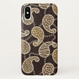 ペイズリーのスタイルの背景 iPhone X ケース