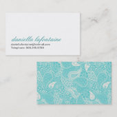 ペイズリーのテレホンカード コーリングカード (正面/裏面)