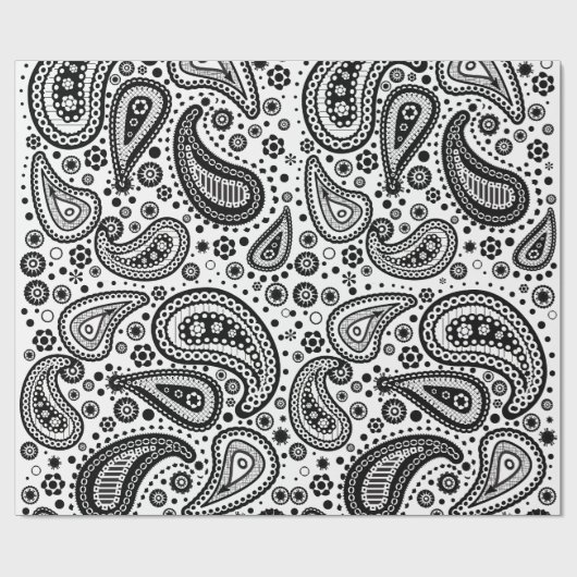 ペイズリーのパターン(の模様が)あるな紙を着色するために用意して下さい ラッピングペーパー (フラット)