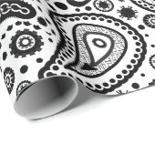 ペイズリーのパターン（の模様が）あるな紙を着色するために用意して下さい ラッピングペーパー (ロールコーナー)