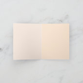 ペイズリーのプリントの写真のサンキューカード サンキューカード (内部)