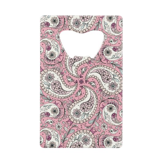 ペイズリーのベビー クレジットカード栓抜き (正面)