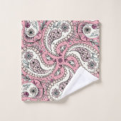 ペイズリーのベビー バスタオルセット (ウォッシュタオル)