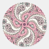 ペイズリーのベビー ラウンドシール (正面)
