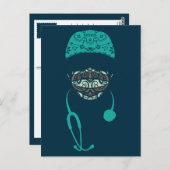 ペイズリーのマスクのポストカード ポストカード (正面/裏面)