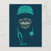 ペイズリーのマスクのポストカード ポストカード (正面)