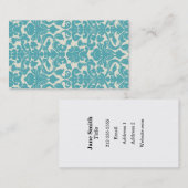 ペイズリーの上品 名刺 (正面/裏面)