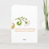 ペイズリーの庭 – カスタマイズ  カード (裏面)