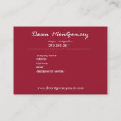 ペイズリーの最高の名刺のテンプレート 名刺 (裏面)