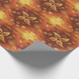 ペイズリーの民族のBohoパターン ラッピングペーパー