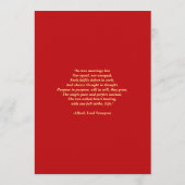 ペイズリーの結婚式 プログラム フラット インビテーション (裏面)