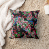 ペイズリーの花のパターン、民族背景。 クッション (ブランケット)