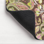 ペイズリーの茶色 マウスパッド (コーナー)