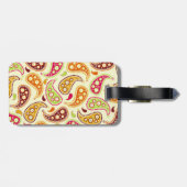 ペイズリーの荷物のラベル ラゲッジタグ (裏面横)