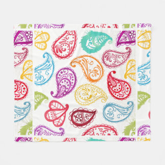 ペイズリーの虹の芸術は運命の運命を個人化します フリースブランケット